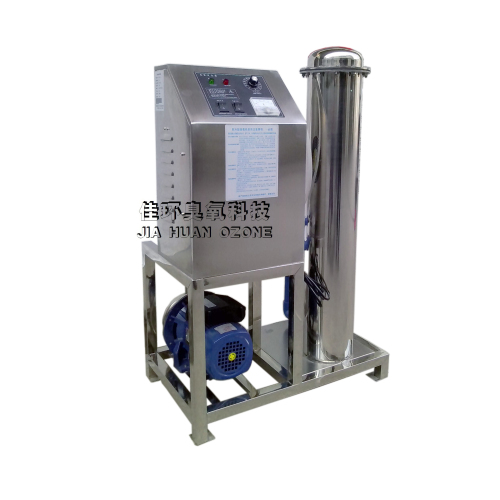 HY-S-01臭氧水生成器  HY-S系列臭氧水成生器是我公司最新研發的新型產品，對于臭氧水的處理量從小到大都可以設計裝機，產品利用增壓原理，將臭氧分子吸入混合系統進行加壓混合，從